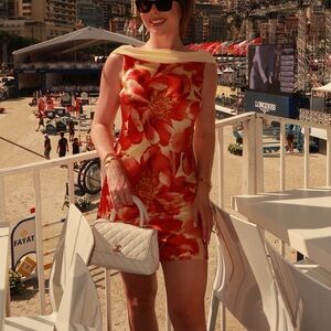 Reformation Silk 100% Off-Shoulder Dress